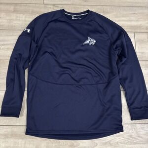 Under Armour NCAA Montana State Bobcats Logo Performance Sweatshirt Navy Mens M